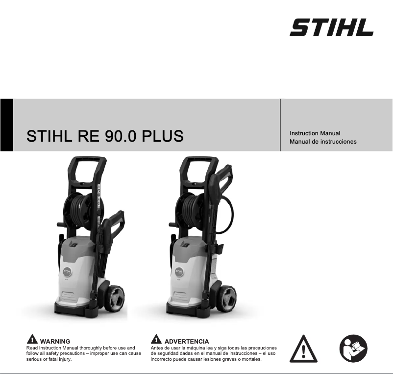 Page 1 de la notice Manuel utilisateur Stihl RE 90 Plus