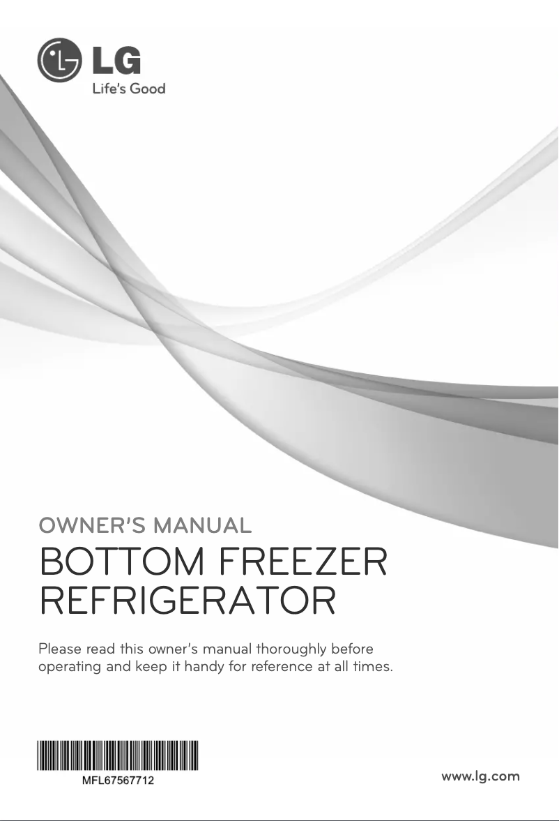 Page 1 de la notice Manuel utilisateur LG GR-5D951L