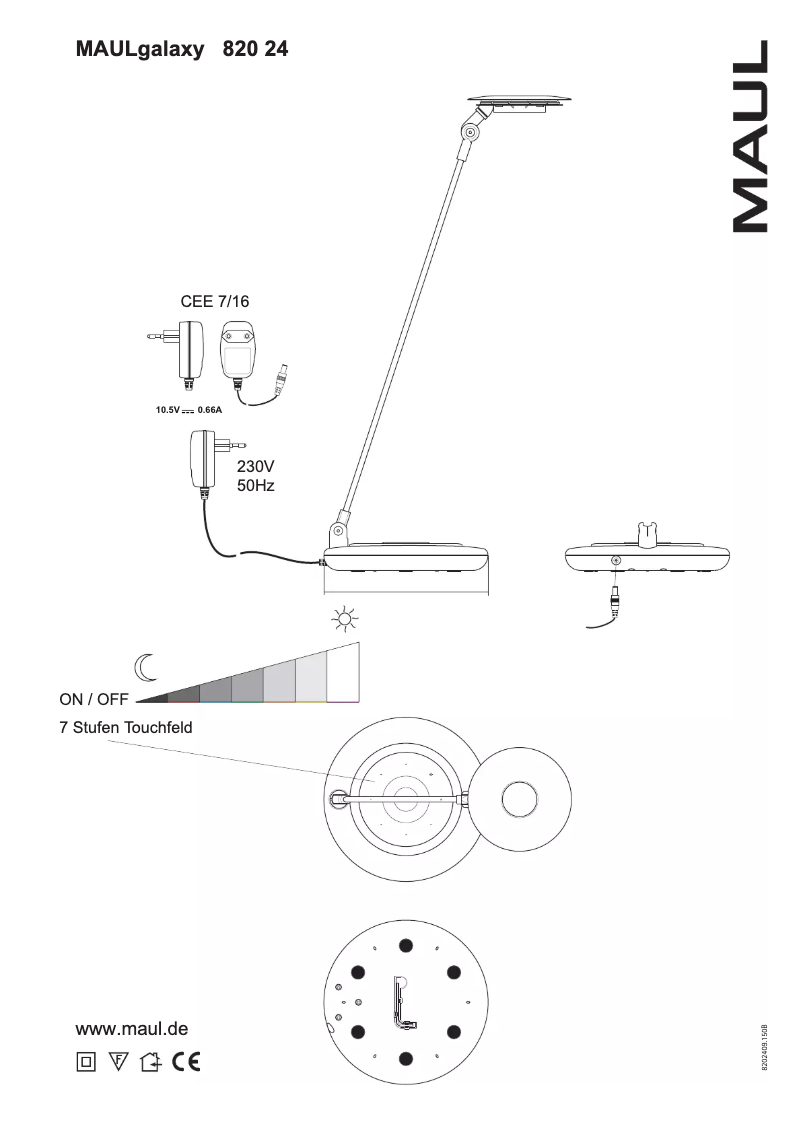 Page 1 de la notice Manuel utilisateur MAUL Galaxy