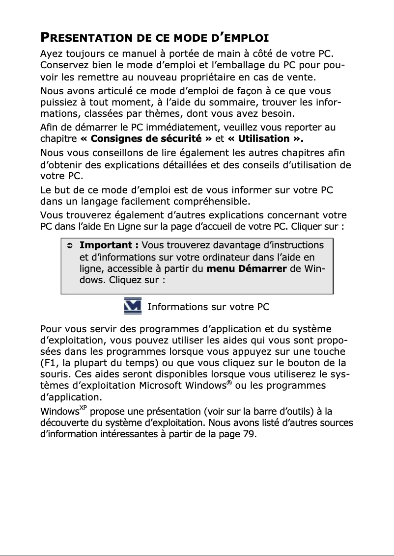 Page n°1 - Manuel utilisateur Medion MD 95132