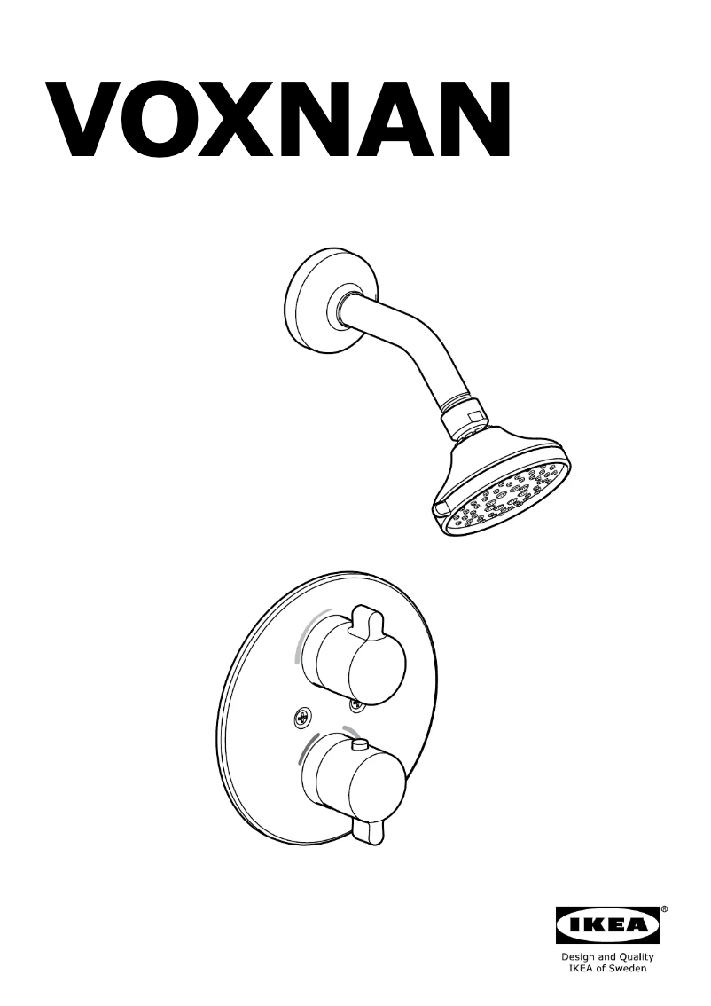 Page 1 de la notice Manuel utilisateur Ikea VOXNAN 803.426.22