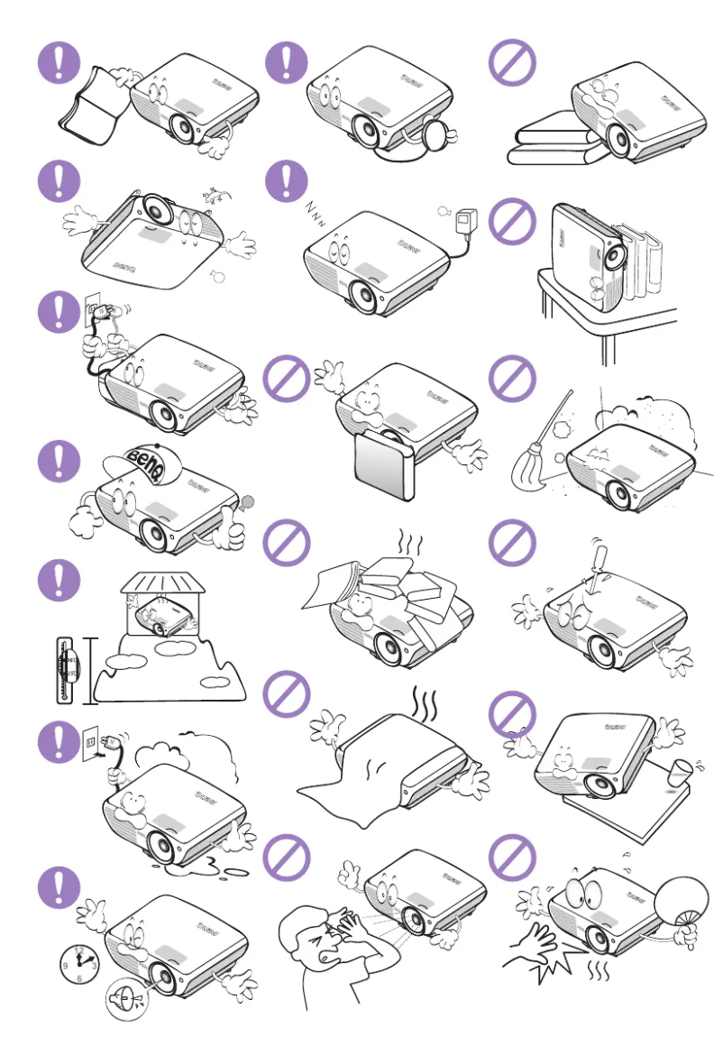 Página 1 del manual Guía de inicio rápido BenQ W703D