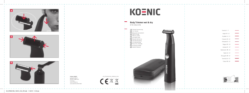 Page 1 de la notice Manuel utilisateur Koenic KTB 3619 IN