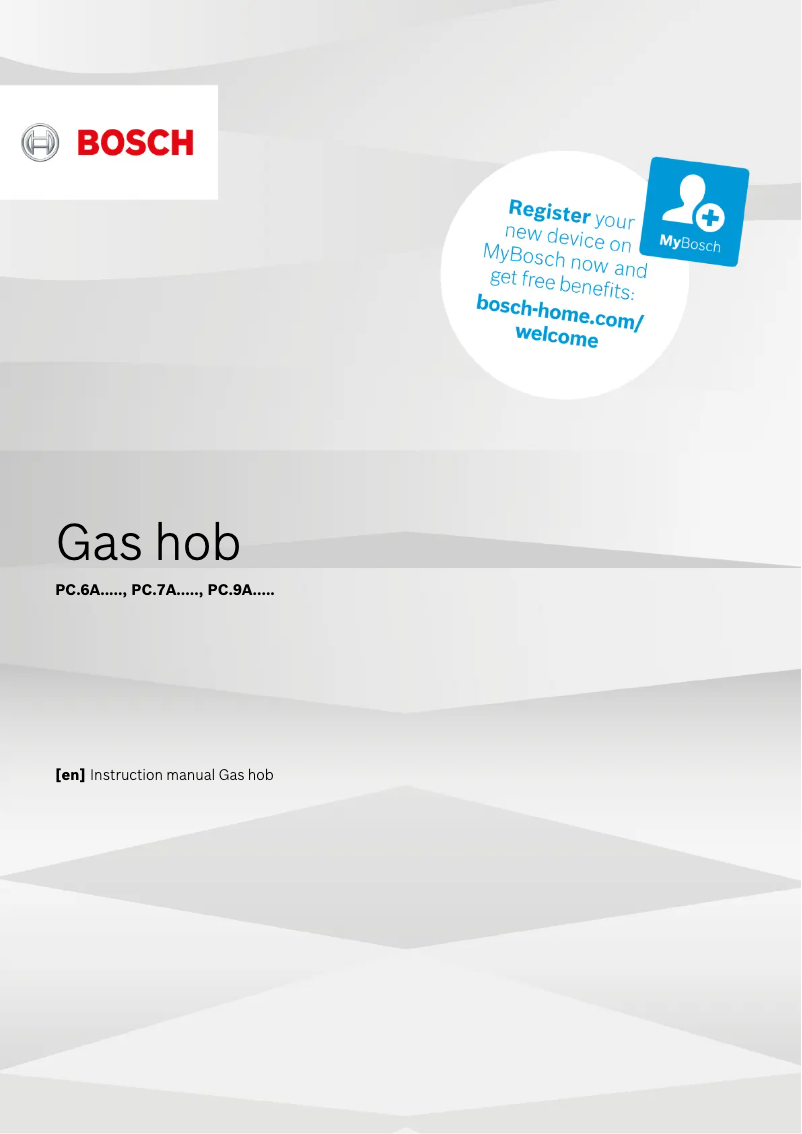 Page 1 de la notice Manuel utilisateur Bosch PCP6A2B90