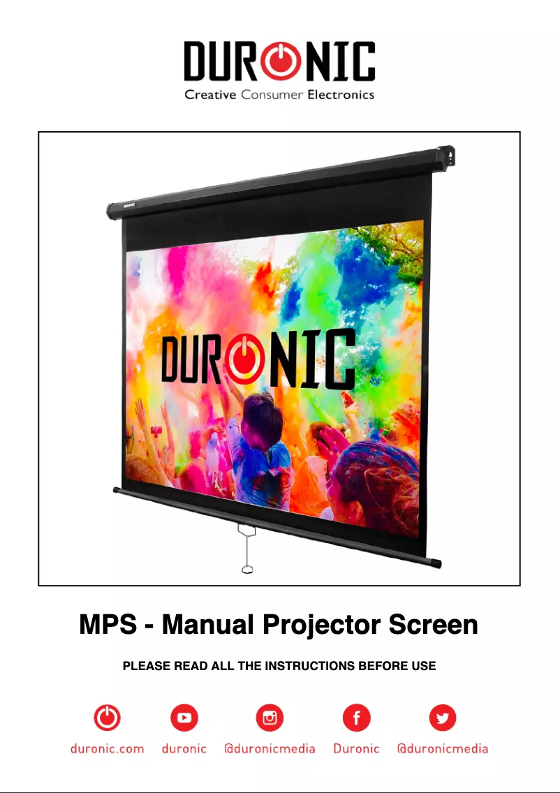 Page 1 de la notice Manuel utilisateur Duronic MPS