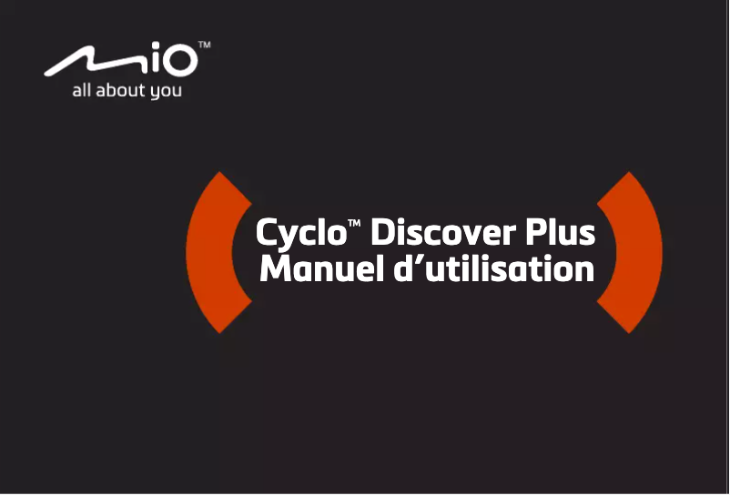 Page 1 de la notice Manuel utilisateur Mio Cyclo Discover Plus