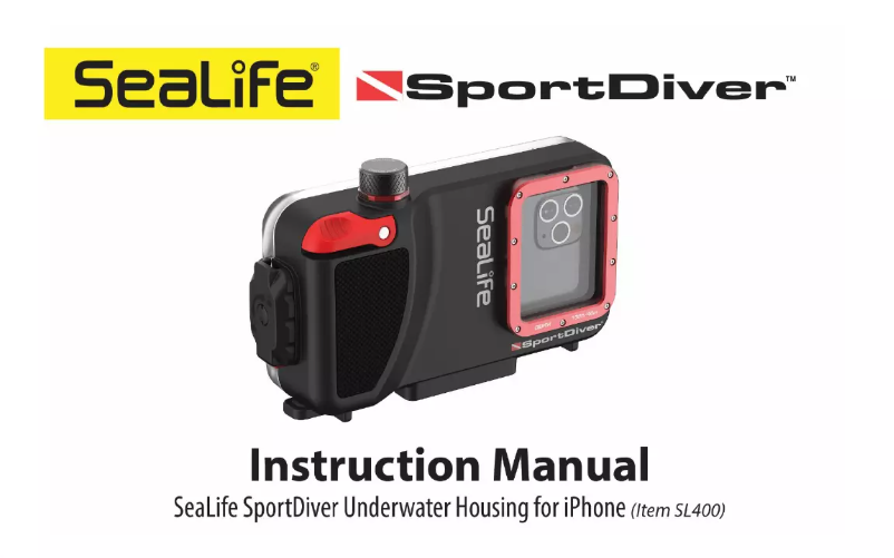 Page n°1 - Manuel utilisateur Sealife SportDiver SL400-U