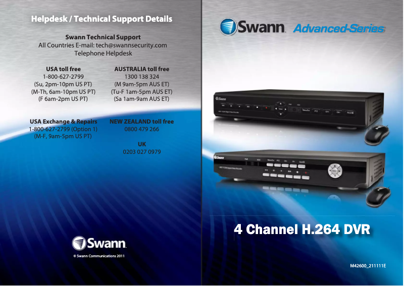 Página 1 del manual Manual de usuario Swann SWDVK-425504C