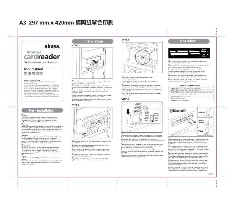 Image de la première page du manuel de l'appareil AK-ICR-07