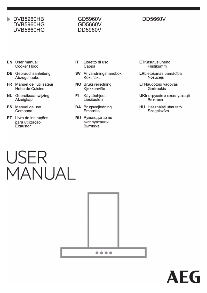 Página 1 del manual Manual de usuario AEG DD5960V