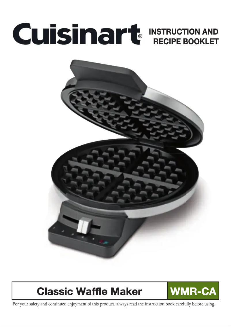 Page 1 de la notice Manuel utilisateur Cuisinart WMR-CAP2