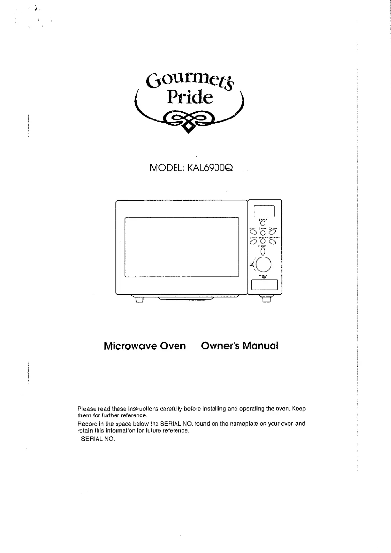 Page n°1 - Manuel utilisateur Nordmende KAL6900
