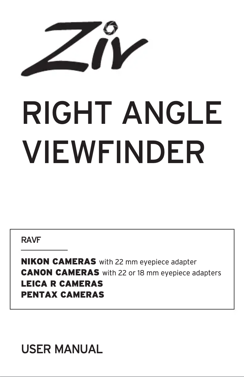 Image de la première page du manuel de l'appareil RAVF