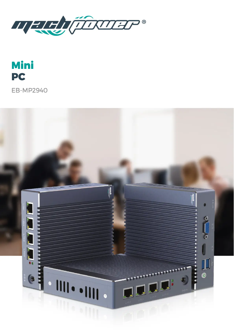 Page 1 de la notice Fiche technique Mach Power EB-MP2940