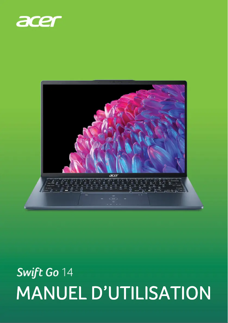 Image de la première page du manuel de l'appareil Swift Go 14