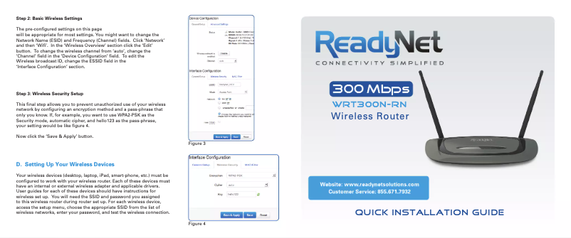 Page n°1 - Manuel utilisateur Readynet WRT300N-RN