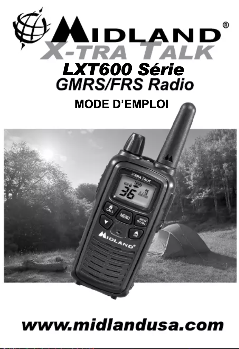 Image de la première page du manuel de l'appareil LXT600VP3