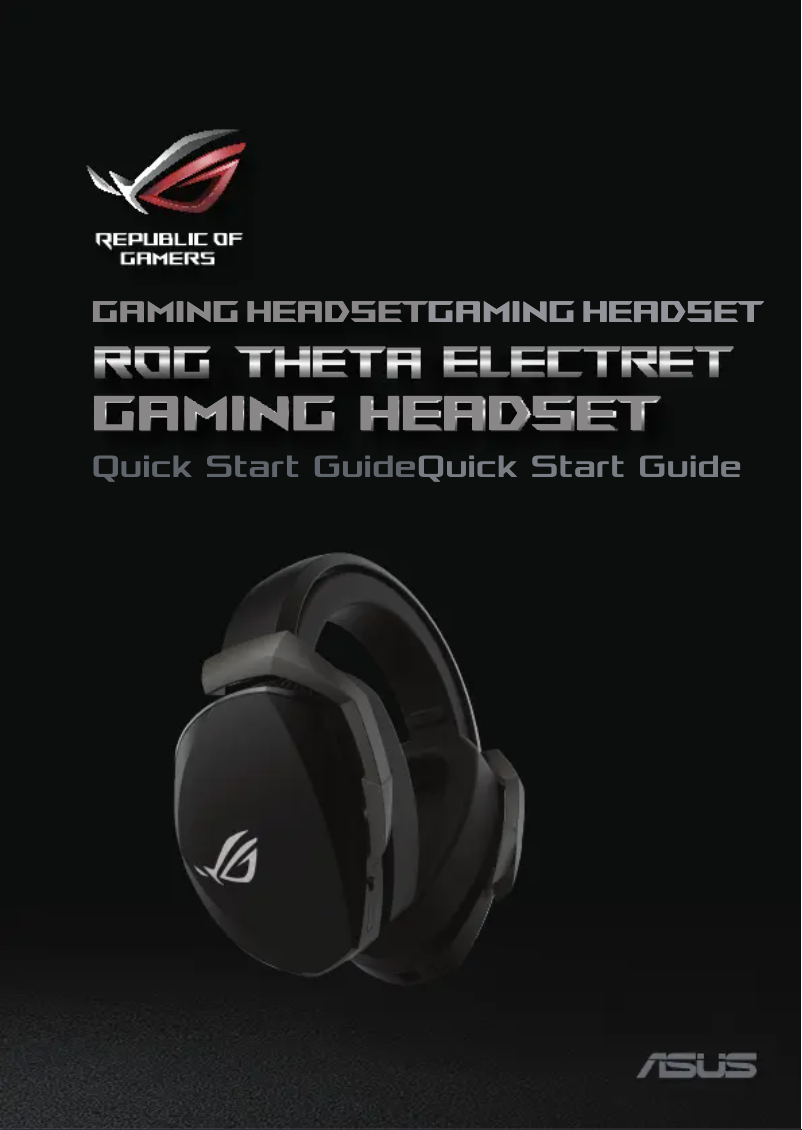 Page 1 de la notice Manuel utilisateur Asus ROG Theta Electret