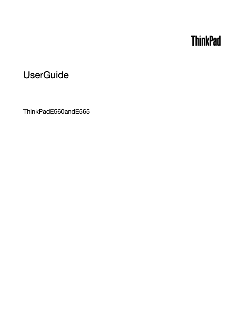 Page 1 de la notice Manuel utilisateur Lenovo Thinkpad Edge E560