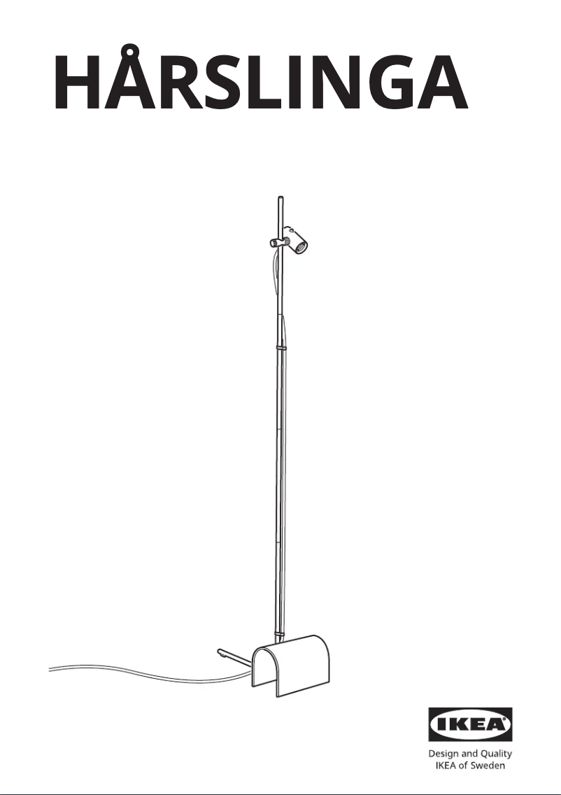 Image de la première page du manuel de l'appareil HÅRSLINGA 005.389.01