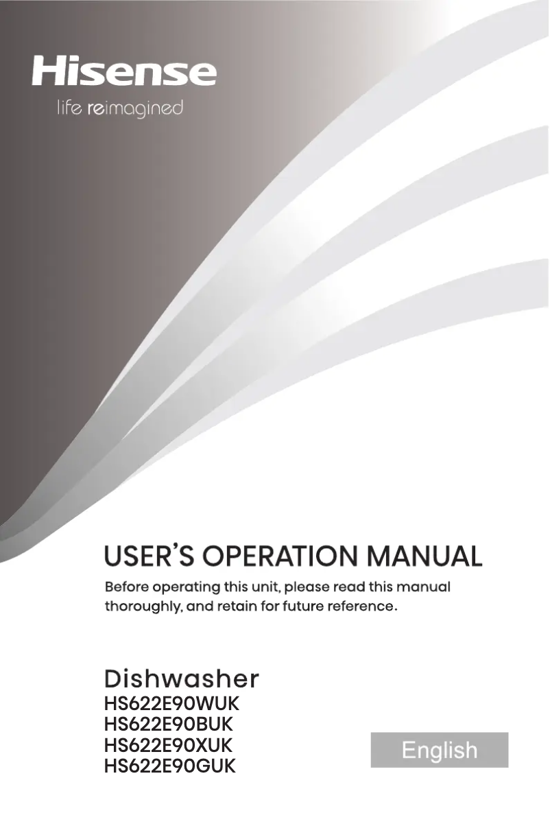 Page 1 de la notice Manuel utilisateur Hisense HS622E90WUK