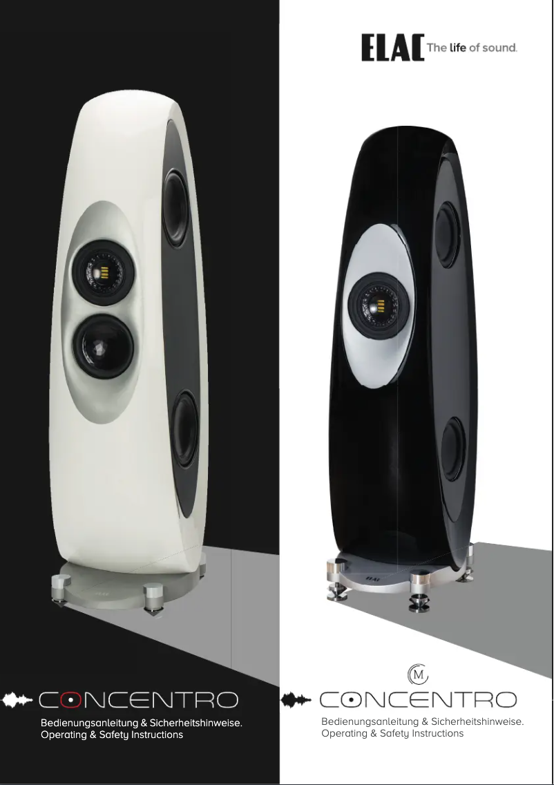 Page 1 de la notice Manuel utilisateur ELAC Concentro M