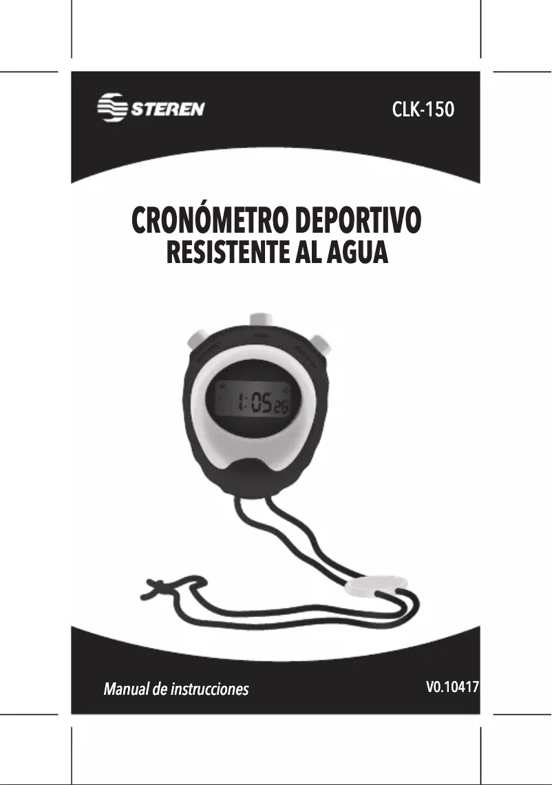 Image de la première page du manuel de l'appareil CLK-150