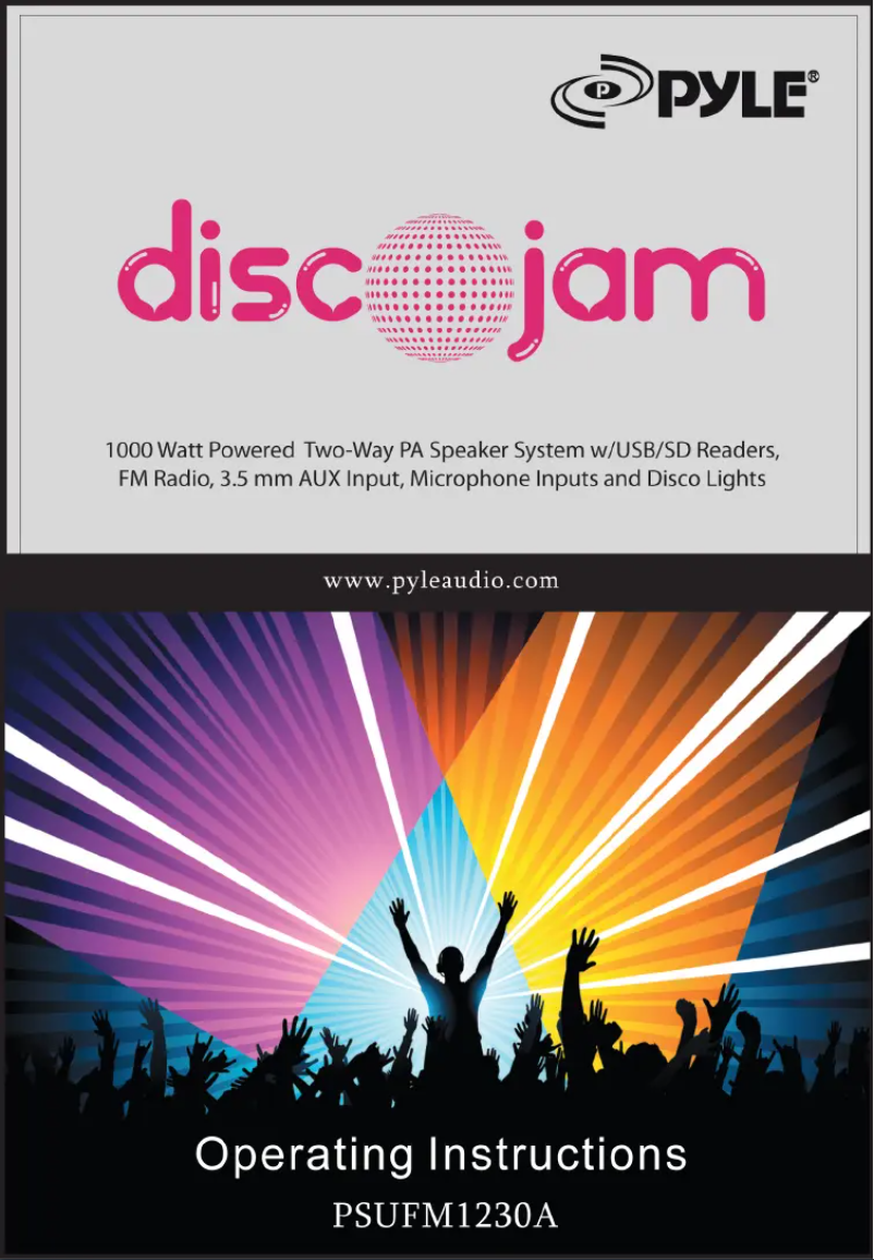 Image de la première page du manuel de l'appareil PSUFM1230A