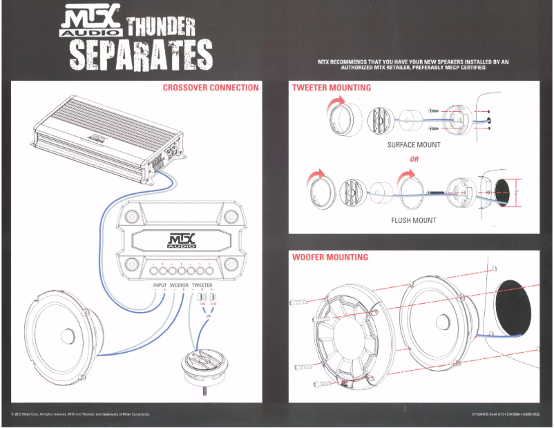 Page n°1 - Manuel utilisateur MTX Audio Thunder 51