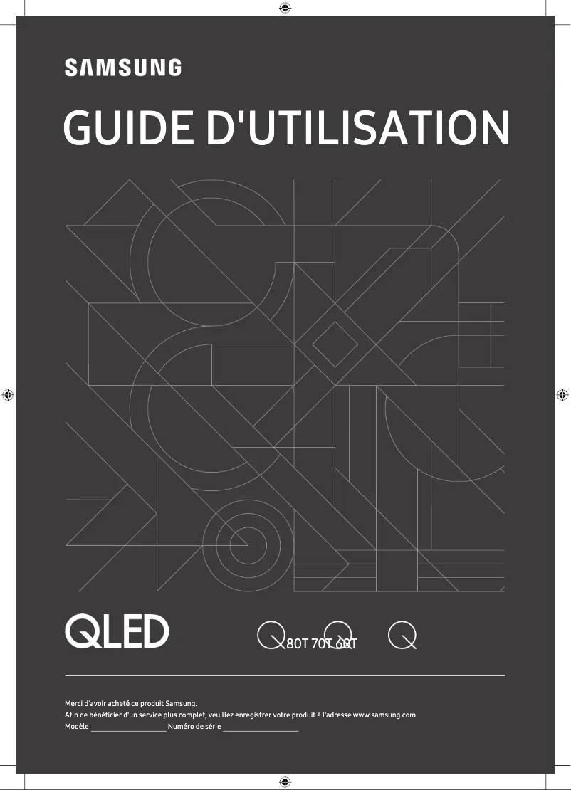 Image de la première page du manuel de l'appareil QA58Q60TAU