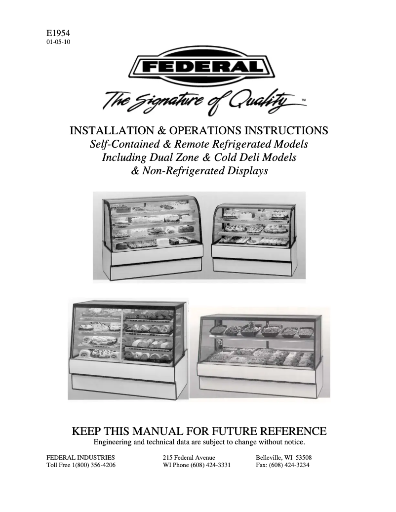 Image de la première page du manuel de l'appareil ITRSS4826-B18