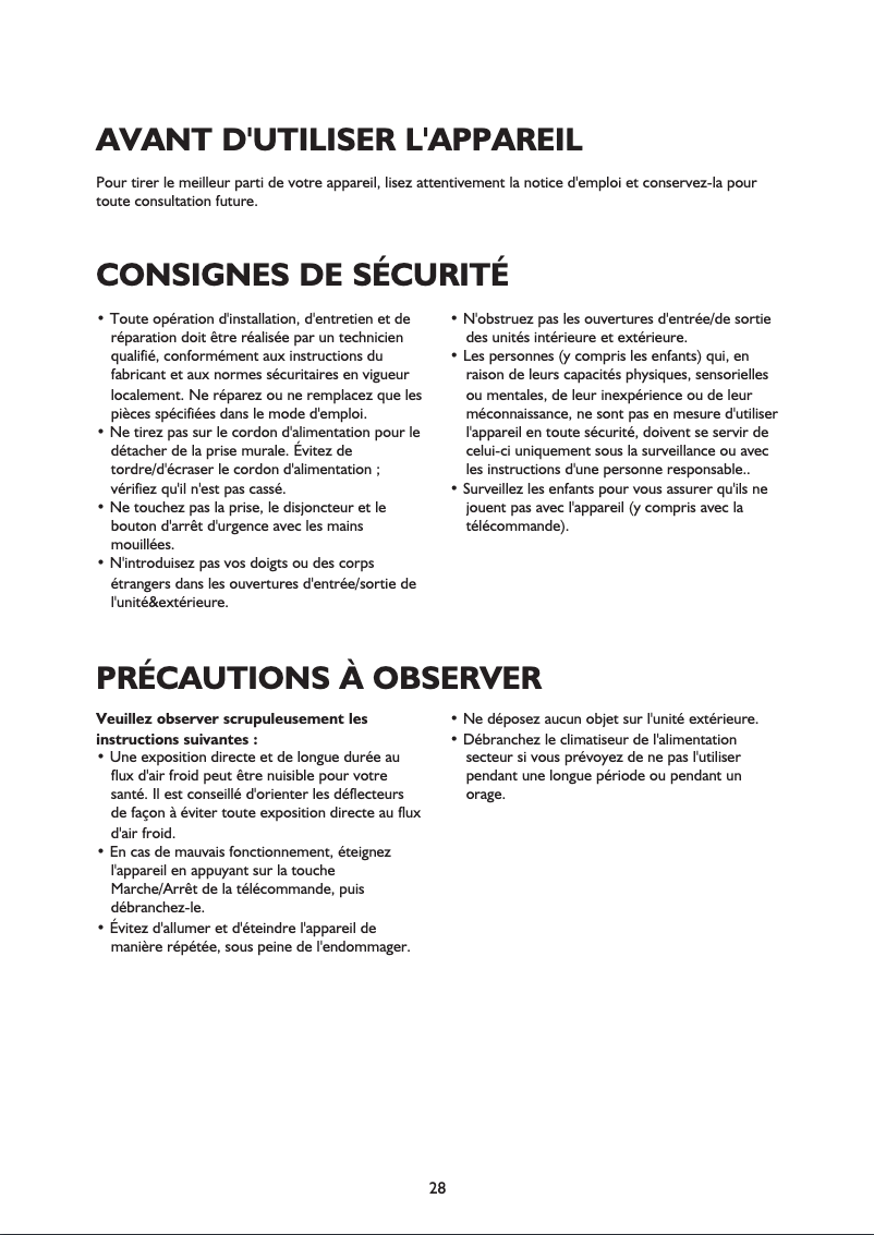 Page 1 de la notice Manuel utilisateur Whirlpool AMD 316