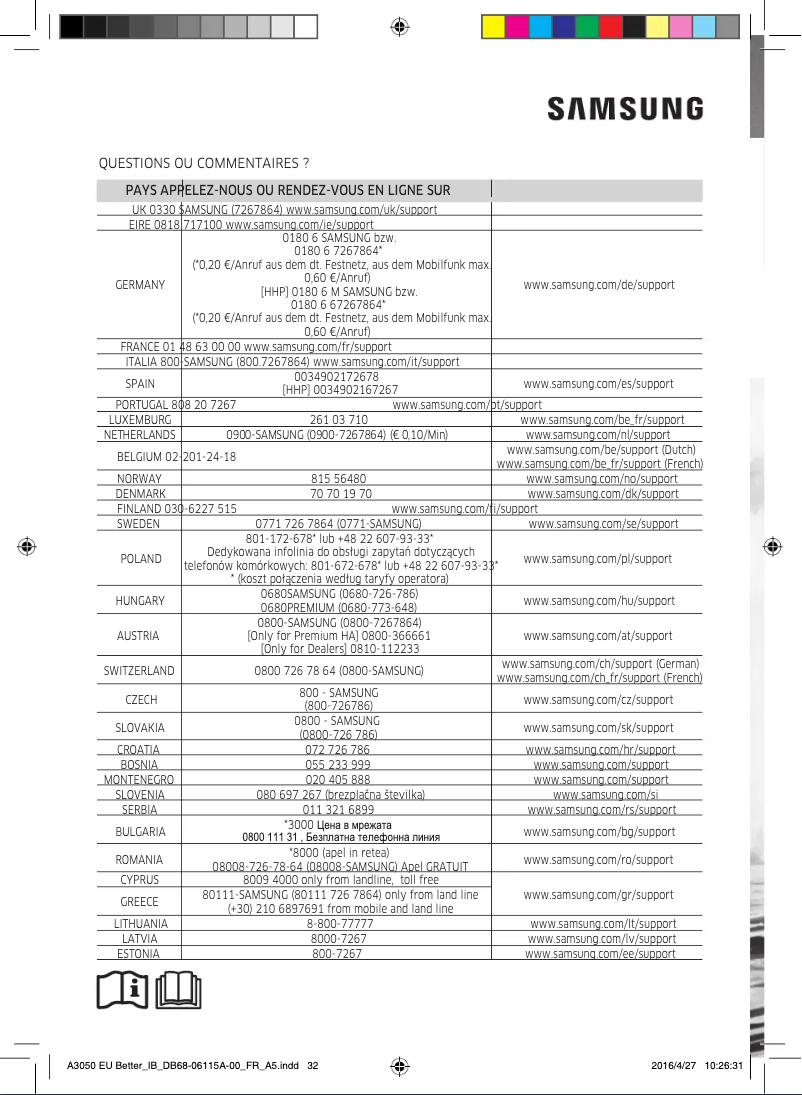 Page 1 de la notice Manuel utilisateur Samsung AR09HSSDAWKN