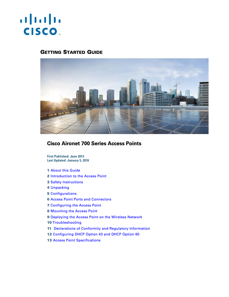 Image de la première page du manuel de l'appareil Aironet 702i