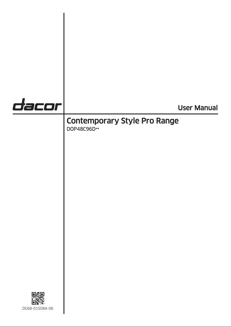 Page 1 de la notice Manuel utilisateur Samsung DOP48C96DLS