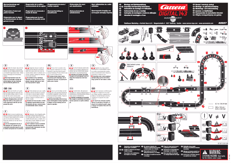 Page 1 de la notice Manuel utilisateur Carrera Mario Kart Wii