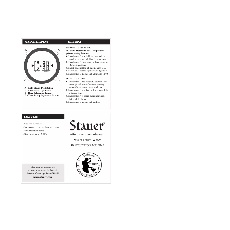 Page n°1 - Manuel utilisateur Stauer 38636