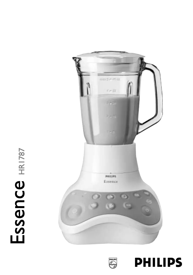 Page n°1 - Manuel utilisateur Philips Essence HR1787