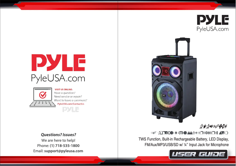 Page 1 de la notice Manuel utilisateur Pyle PHP210DJT