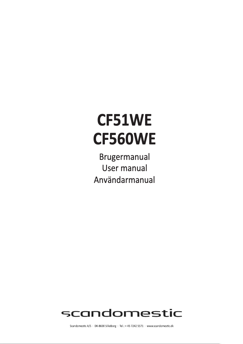 Image de la première page du manuel de l'appareil CF51WE
