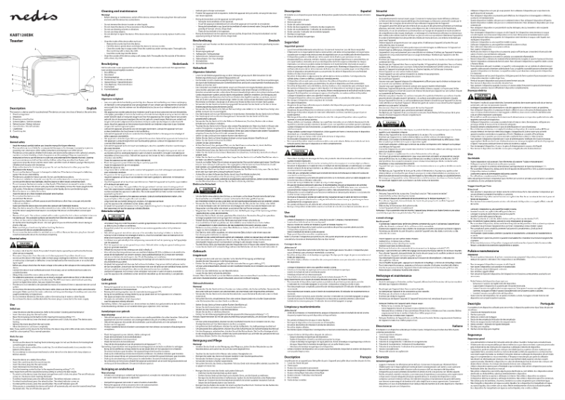 Page 1 de la notice Manuel utilisateur Nedis KABT120EBK