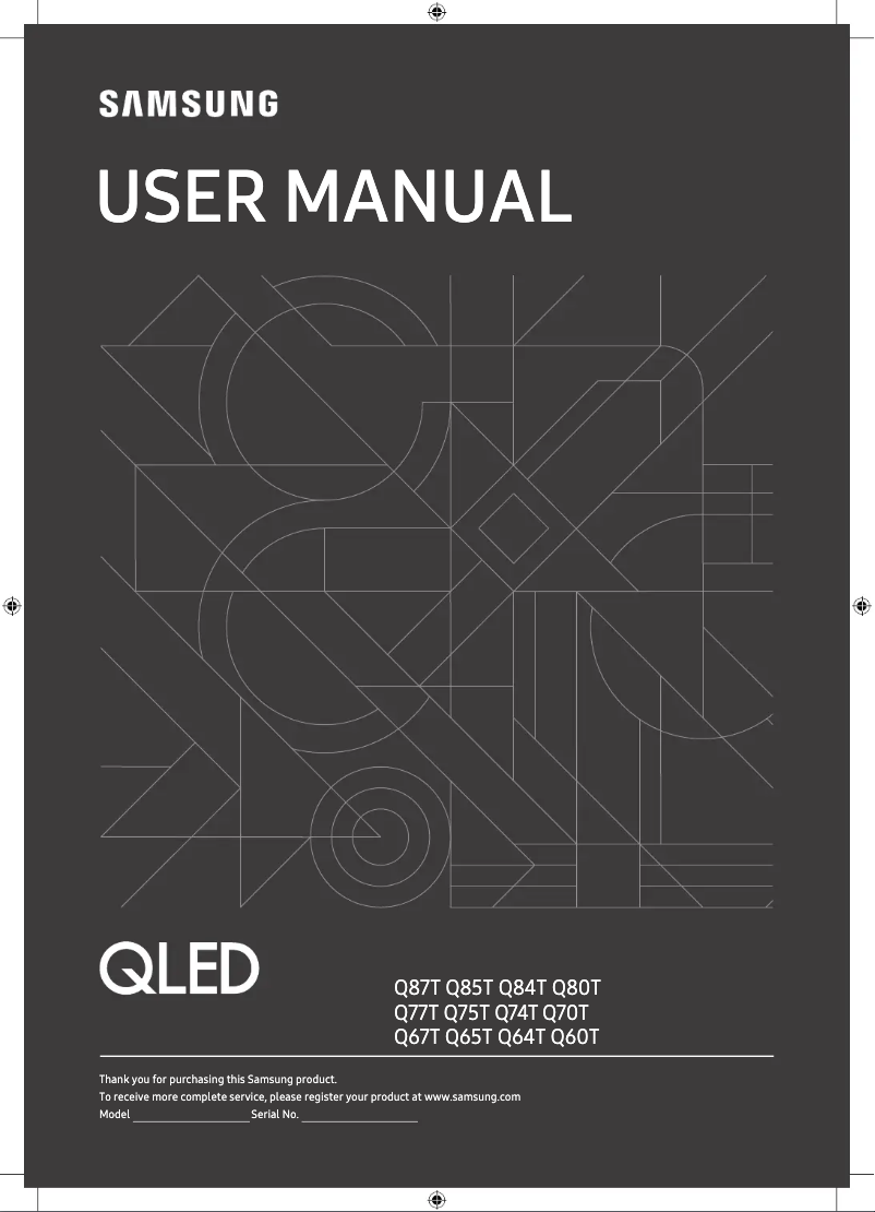 Page n°1 - Manuel utilisateur Samsung Q60T