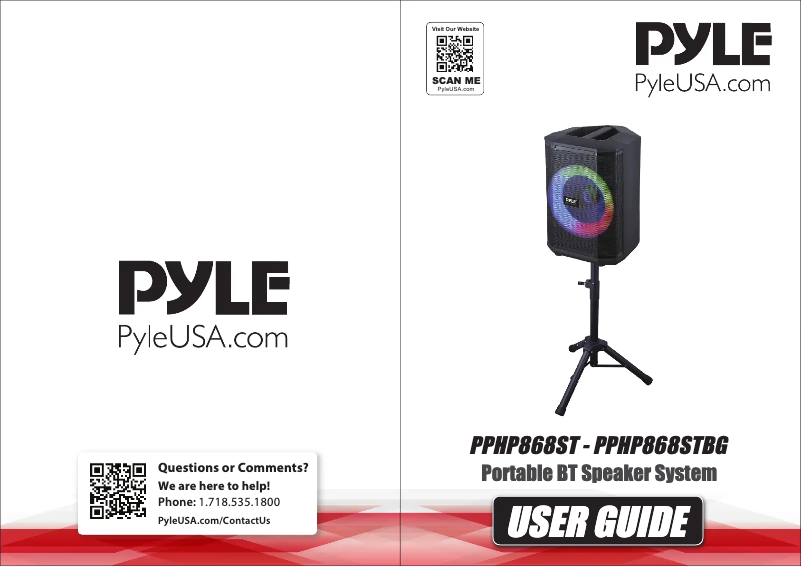 Imagen de la primera página del manual del dispositivo PPHP868STBG