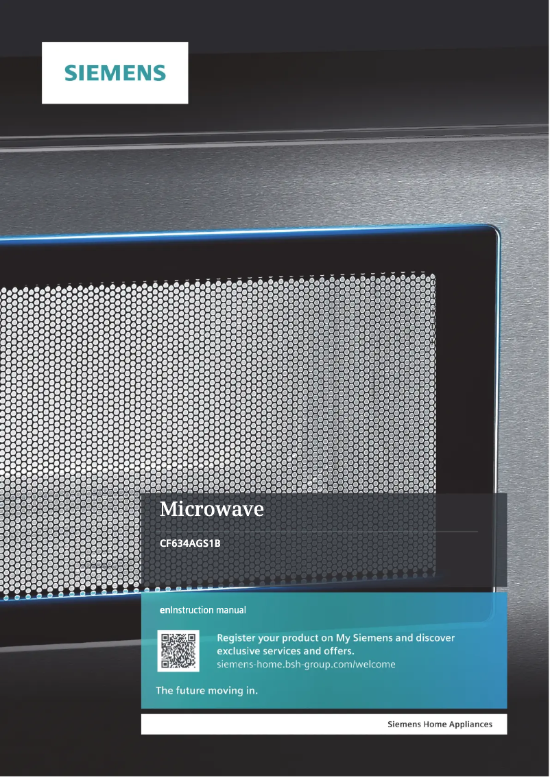 Page n°1 - Manuel utilisateur Siemens CF634AGS1B