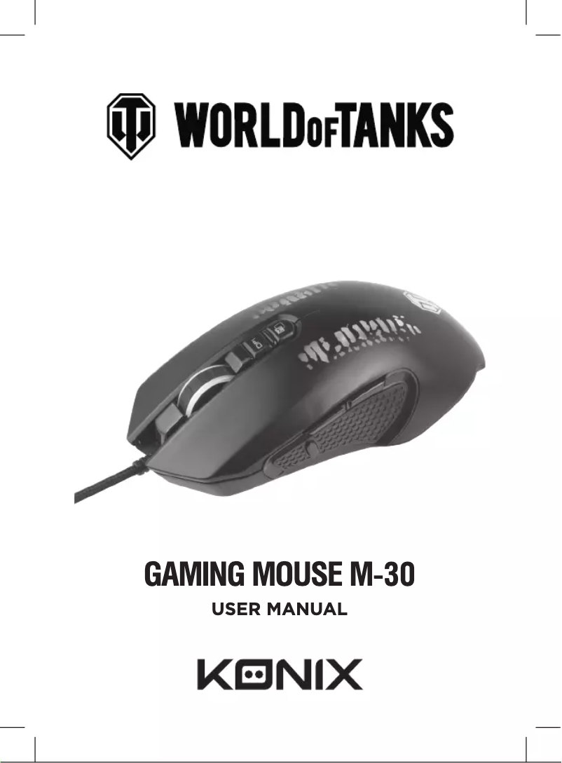 Page 1 de la notice Manuel utilisateur Konix World Of Tanks M-30