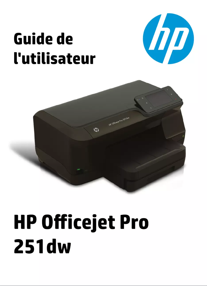 Image de la première page du manuel de l'appareil Officejet Pro 251dw