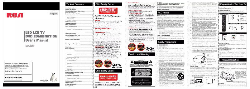Image de la première page du manuel de l'appareil LED42C45RQD