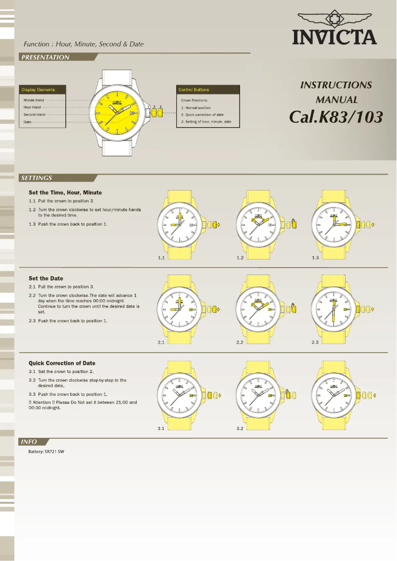 Image de la première page du manuel de l'appareil Specialty 13971