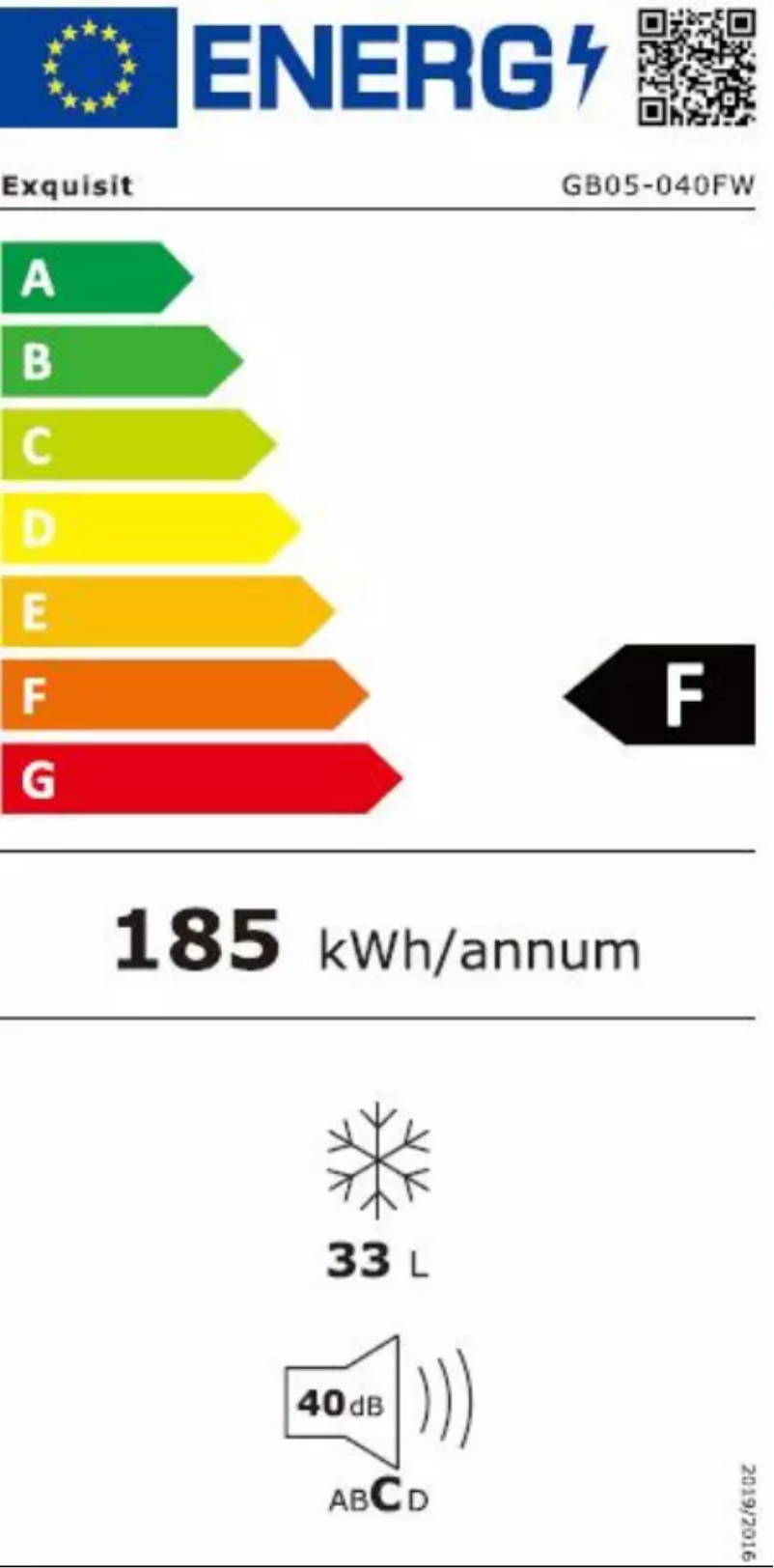Página 1 del manual Manual de usuario Exquisit GB05-040FW
