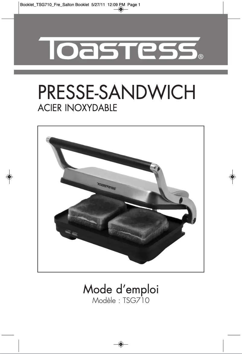 Page n°1 - Manuel utilisateur Salton TSG710